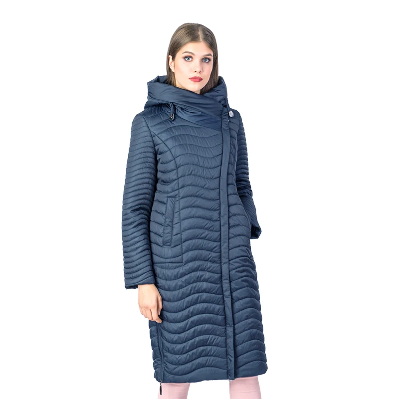 Comprar Nueva colección primavera otoño tiempo limitado 2019 chaqueta de mujer abrigada a prueba de viento con capucha fina Parka larga Plus tamaño abrigo
