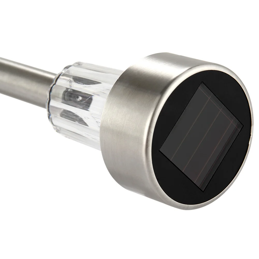

1pc /2pcs/5pcs/ 10 Pcs Outdoor Solar Powered Path LED Light Stainless Steel Lamp For Patio Yard Landscape Garden DC112