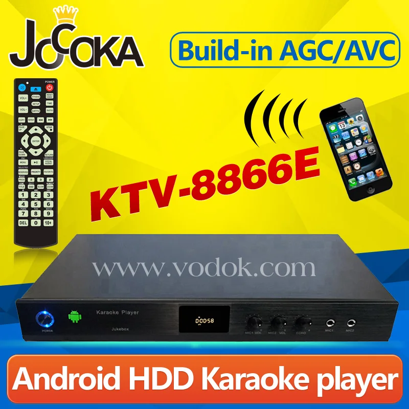 Jocoka 4 Core Android 4.4 HD Vietnamese karaoke player HDMI 1080P with