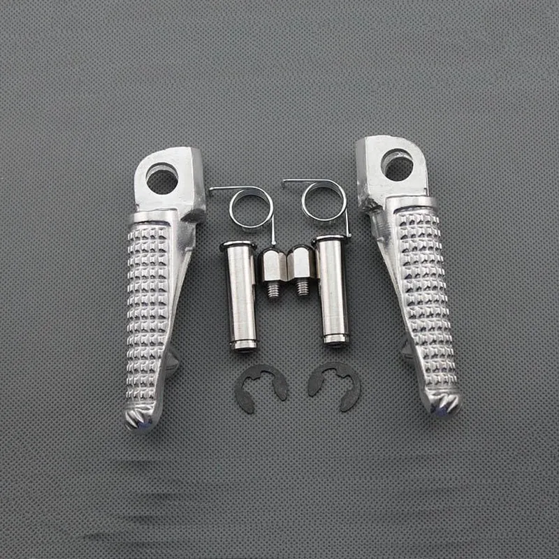 

Chrome Motorcycle Aluminum Front Footpegs Foot Rest For Kawasaki Ninja ZX-6R ZX7R ZX9R ZX10R ZX12R ZX14R Z250 Z300 Z650 Z750 ZZR
