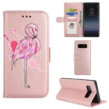 

Flamingos Wallet Case for Samsung Galaxy S5 S6 S7 Edge S8 Plus J3 J4 J5 J6 A3 A5 2016 2017 2018 Note 8 Flip Leather Cover