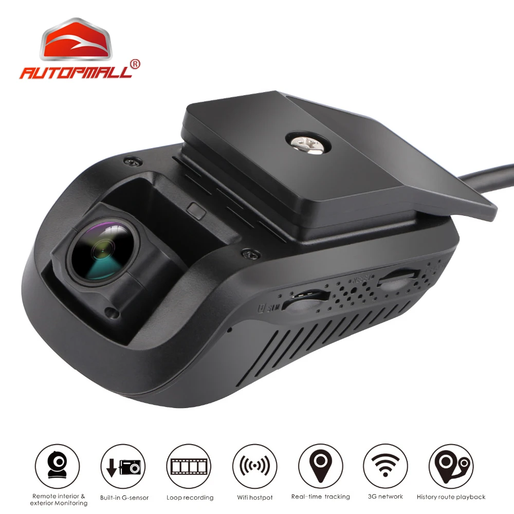  3G GPS Tracker Car Smart Dash Cam Car DVR JC100 Vehicle Tracker Dual Lens Full HD 1080P 140Degree W