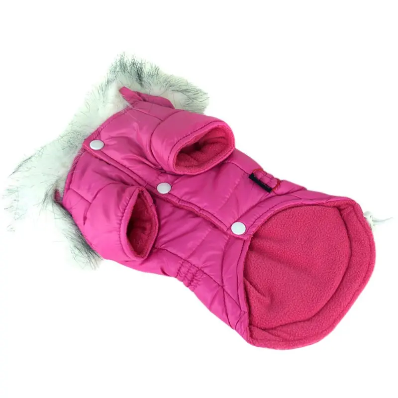 Осень зима с капюшоном пальто Pet Толстовка для маленькой собаки толстый щенок куртка одежда верхняя одежда