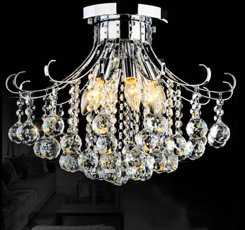 

moidern Simple European crystal lamp living room bedroom lights entrance hall lights LED dimming color lighting fixture for home
