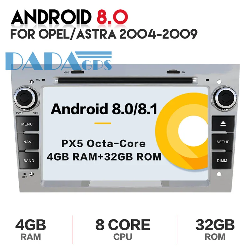 Sale Android 8.0 4GB+32G Car DVD GPS Navigation Autoradio For Opel Astra H G J Antara VECTRA ZAFIRA Vauxhall with CAN-BUS head unit 6