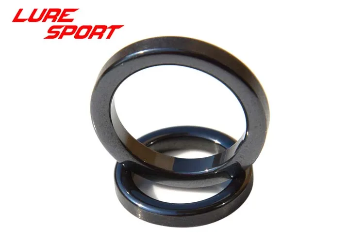LureSport, 50 шт., алконитовое кольцо, керамическое черное кольцо, стержень, направляющее кольцо, часть, удочка, строительный компонент, ремонт, аксессуары для DIY