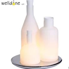 Современная ваза стеклянная таблица лампа стекло абажур свет спальня стол освещение гостиная спальня кабинет вечерние украшения дома l