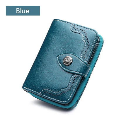 Sendefn, новинка, маленький кошелек, повседневные женские кошельки и кошельки, спилок, кожа, качественный короткий женский кошелек для девушек, сумка для денег, 5147-68 - Цвет: Blue