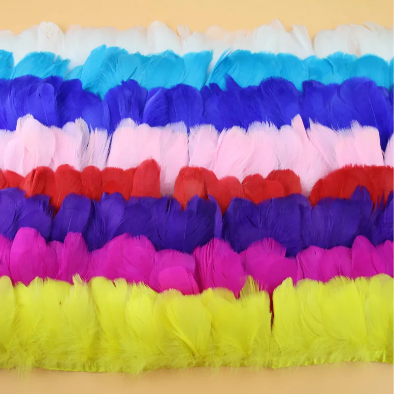 

4m white feather Goose feather floating cloth Skirt jewelry clothing Wedding dress accessories diy feather AC060