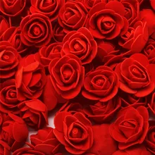 Горячая распродажа 100 шт Пена Красная роза цветок подарки на свадьбу День рождения Валентина Подарки#0213 A1