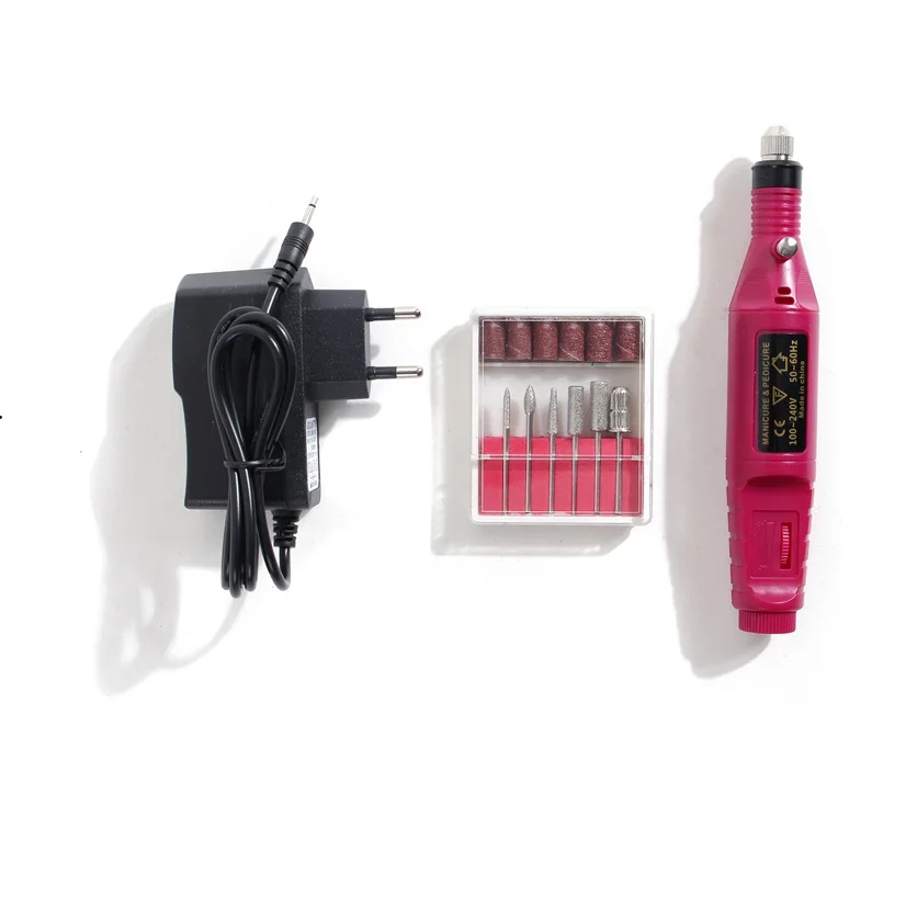 

Electric File Drill Nail Art Professional Manicure Grinding Machine Pedicure Polisher Tools Adjustable Drill Sand Paper Set Drop