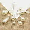 10 Pcs Round Water Drop Imitation Pearl Charms For Jewelry Making Supplies Diy Earrings Pendants Accessories Materials ► Photo 2/5
