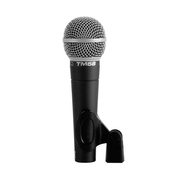

Superlux TM58 cardioid dynamic microphone for speech/performance balanced and clear true sound with microphone clip and adaptor