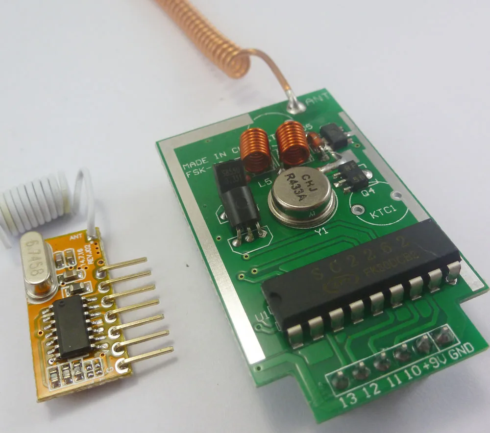 Кодировщик 433 МГц PT2262 PT2272 EV1527 для декодера Arduino комплект приемника