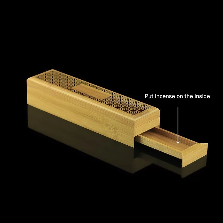 Ручной работы китайский бамбуковый ладан горелки держатель для ароматических палочек бамбуковые ремесла гостиная дерево курильница домашний декор