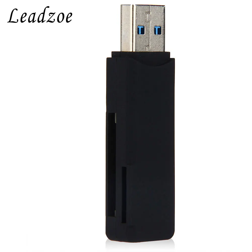 Картридер leadzoe USB 3,0 Портативный Micro SD/SDXC/TF Smart Card Reader адаптер для SD/TF micro SD pc ноутбук аксессуары