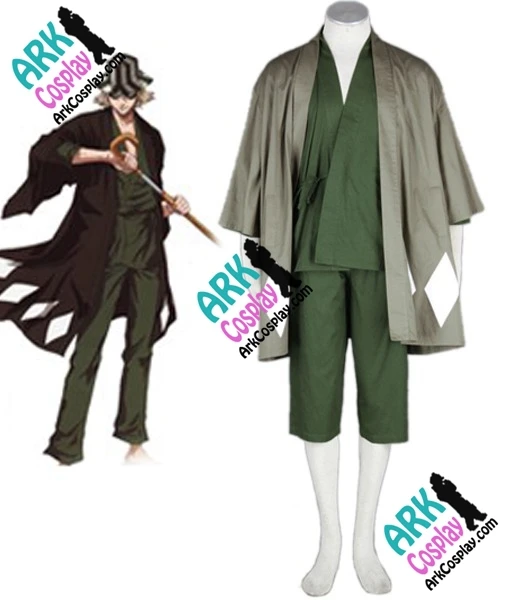 Bleach Urahara Kisuke Cosplay Kimono Cosplay Green Mens Bleach Cosplay