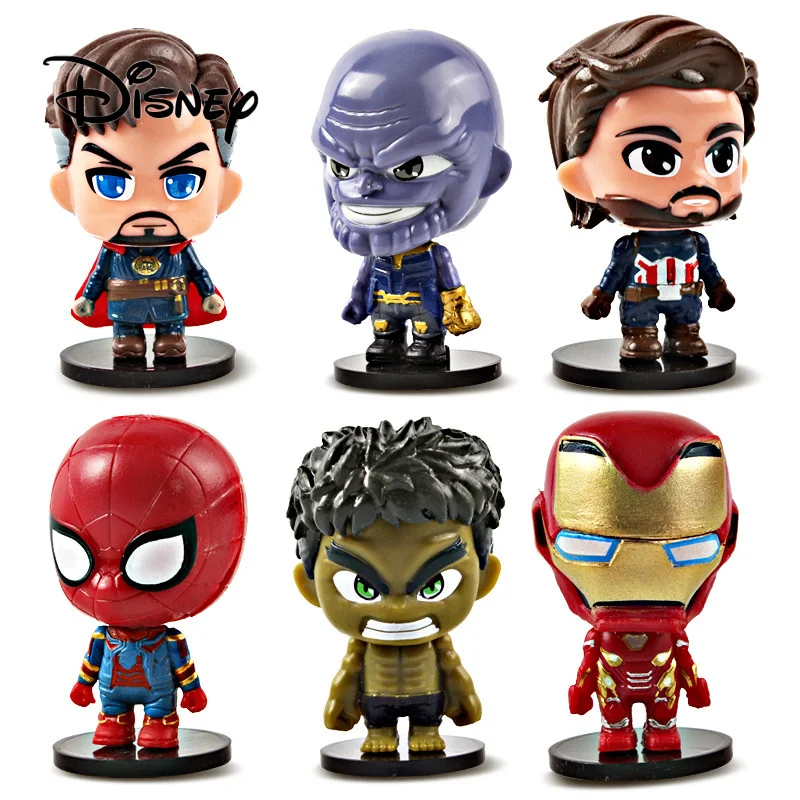 Disney версии Marvel Мстители фигурку периферийных устройств Человек паук Железный