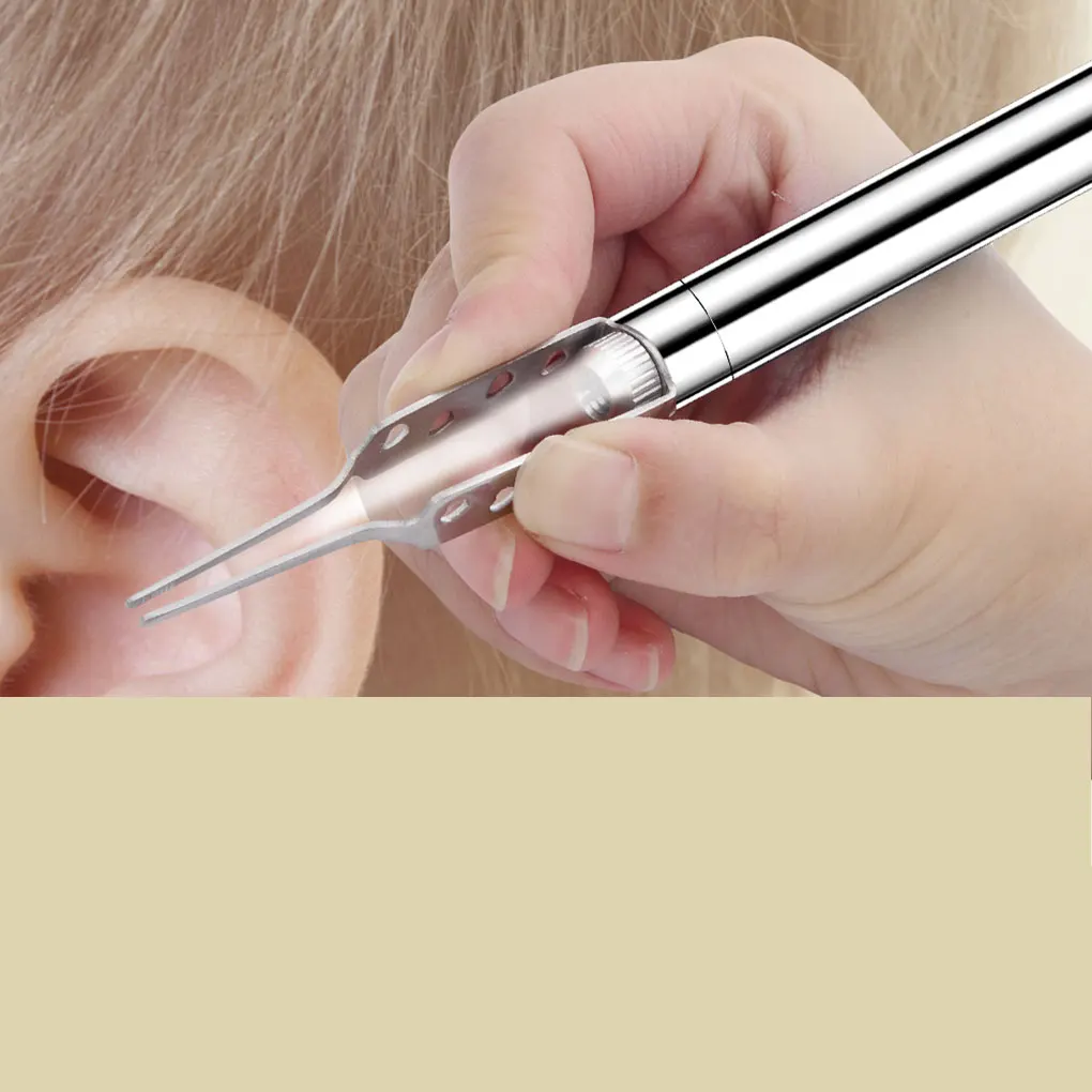 HOT5 в 1 ушной очиститель светодиодный фонарик ушной воск инструмент для удаления детей взрослых ушной Воск палочки ложка пинцет