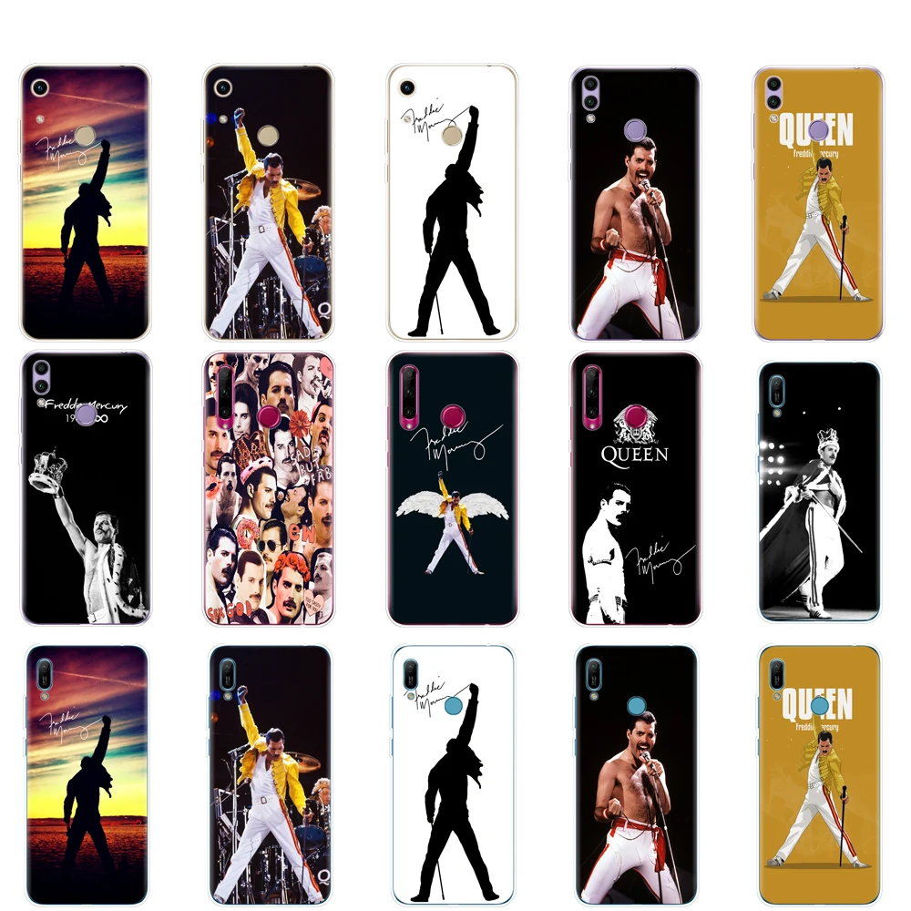 

Case For Huawei Honor 8A PRO 8C 8X 10 i play case back cover for huawei Y5 Y6 Y7 Y9 2019 pro Prime Freddie Mercury Queen band