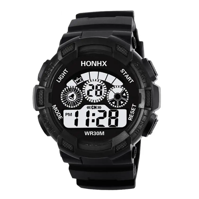 Часы мужские военные спортивные часы модные силиконовые водонепроницаемые светодиодный цифровые часы для мужчин часы мужские Relogios Masculino подарок# D - Цвет: C