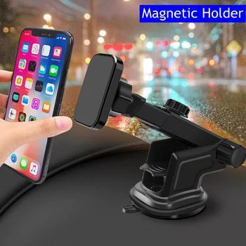 

Magnetic Telescopic 360 Rotation Phone Car Holder For huawei p30 p20 honor 8xSamsung S10 5G A20 M10 For iphone XSMax XR X Stand