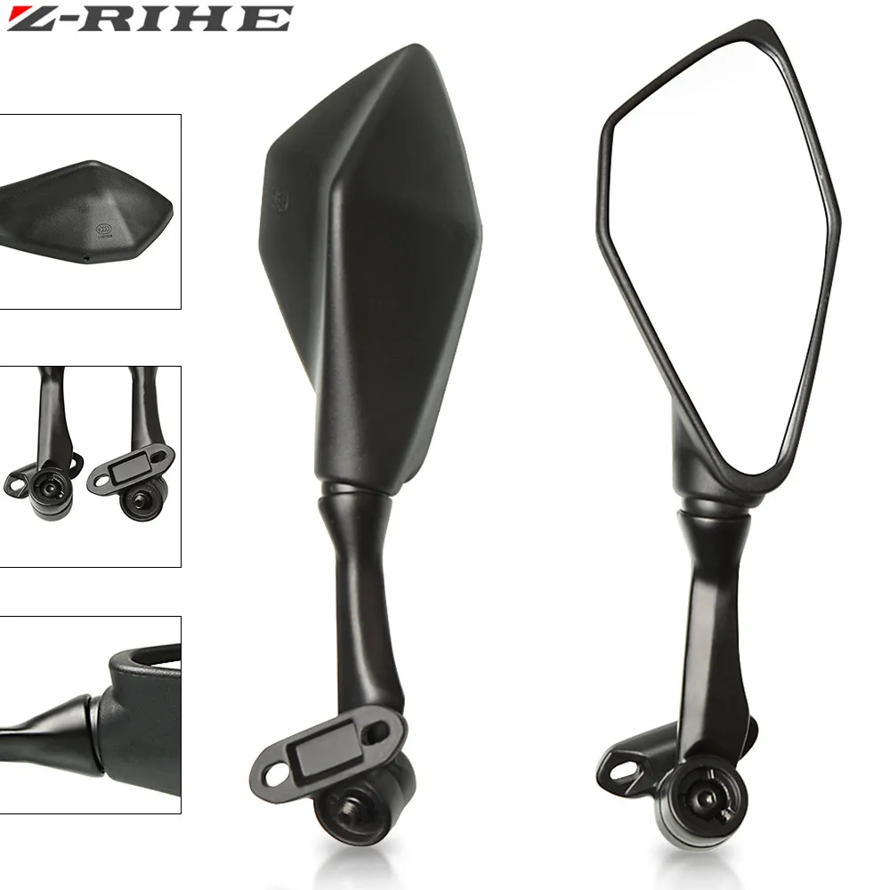 Черное мотоциклетное боковое зеркало заднего вида для Yamaha YZF600 YZF R1 R6 R3 R125 R25 R15 2003