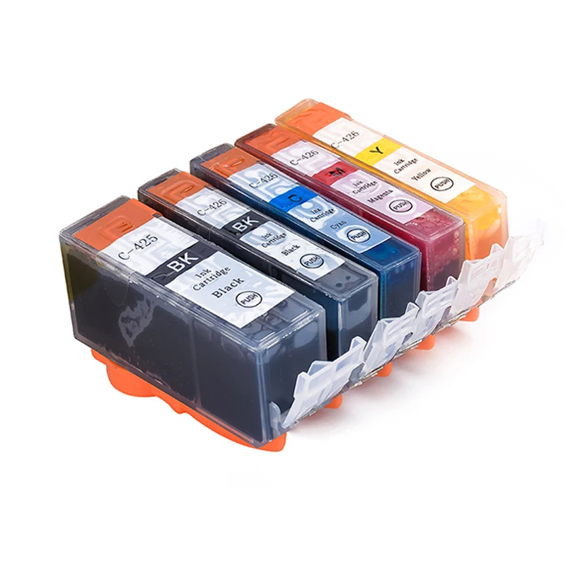 10 шт. PGI 425 CLI426 чернильный картридж с чипом для Canon PIXMA Ip4840 Ip4940 Mg5240 Mg5140 Mg5340 Mx884 Mx714 Mx894