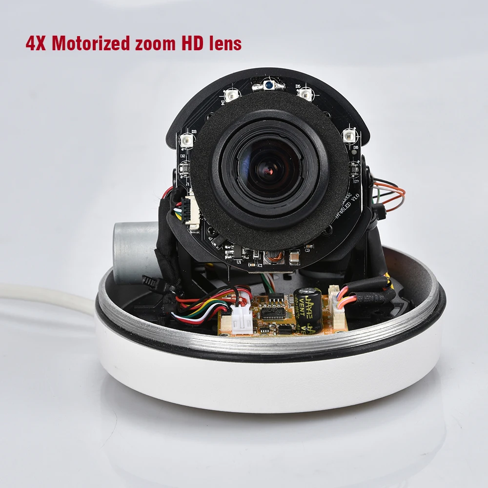 Купольная IP камера POE 1080P H.265 2 МП 5 Мп наклон поворота 4 кратный зум Внешняя