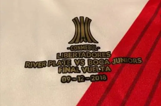 FINAL COPA LIBERTADORES совпадение деталей патч и Conmebol патч речной пластины VS BOCA JUNIORS+ трофей 3 6 патч - Цвет: match details 201812