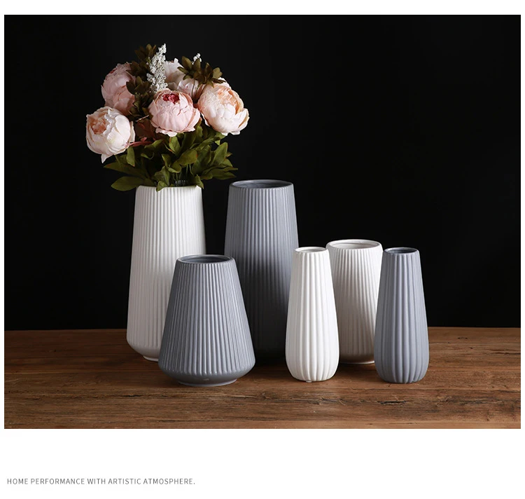 Классическая средиземноморская керамическая ваза, современная простая керамическая ваза, креативное украшение для дома