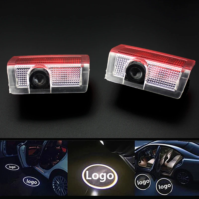 2x Car Led Logo/Emblem Laser Lamp LED Car Door Step Ghost Shadow