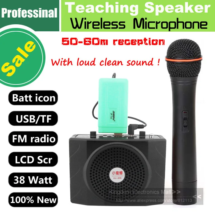 portable wireless microphone and speaker