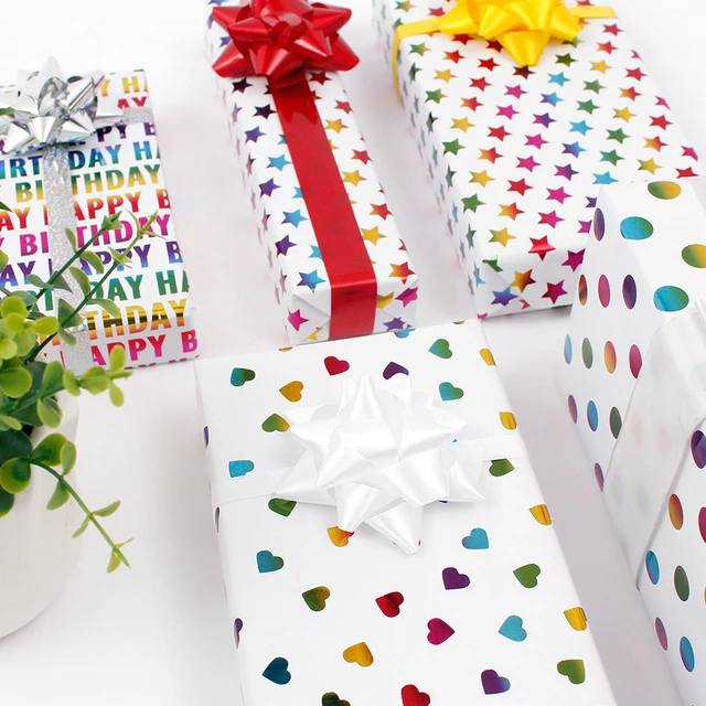 Paper Wrapping Paper Roll  Craft Paper - 50x70cm Gift Colorful Wrapping  Paper Roll - Aliexpress