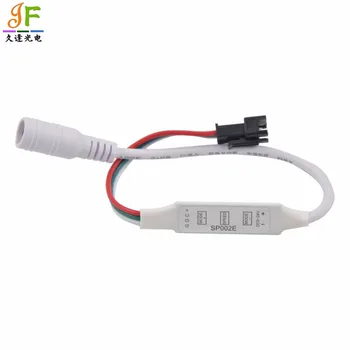 

50pcs fast shipping SP002E 3key 5V LED RGB Controller For WS2811 WS2812B UCS1903 SK6812LED Strip Module light DC connector input