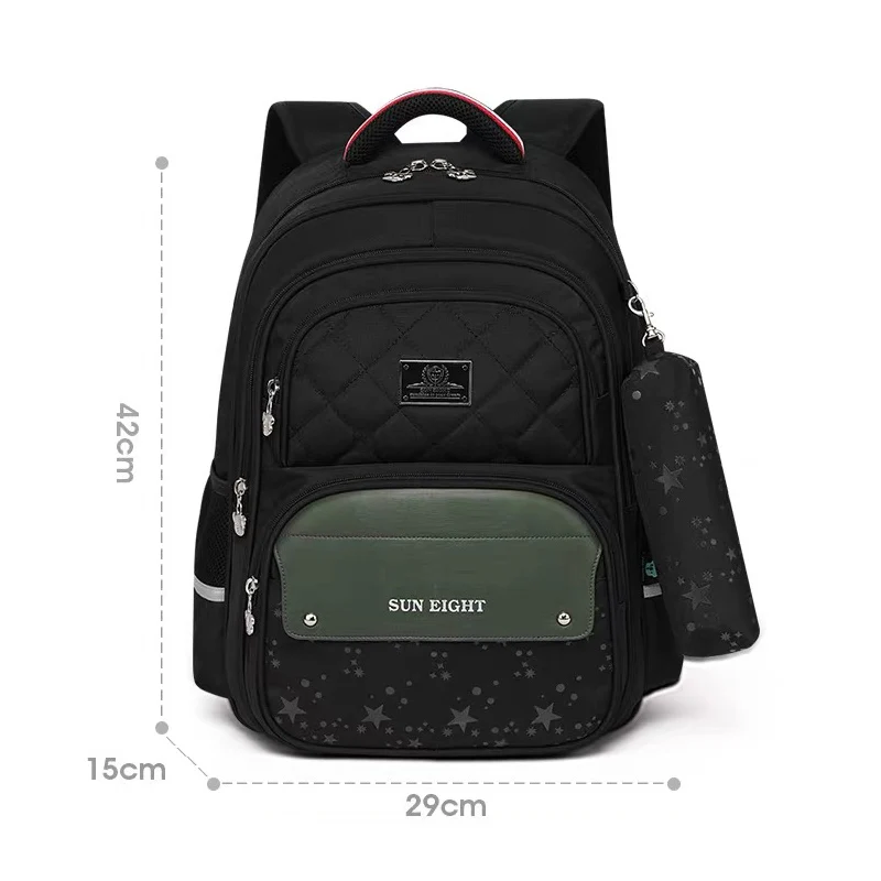 Детский Школьный рюкзак, школьные сумки для девочек-подростков, Детский рюкзак для девочек, детский школьный рюкзак, ортопедический рюкзак для спины, Mochila Escolar - Цвет: Black