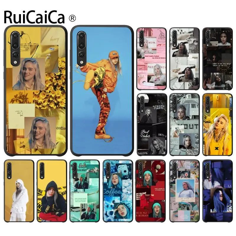 Ruicaica Billie Eilish горячий музыкальный певец Звезда мягкий чехол для телефона из ТПУ