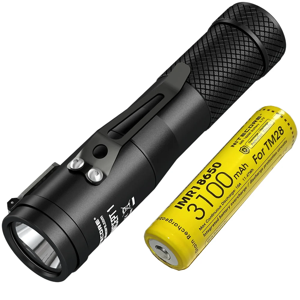 Topsale NITECORE C1 1800LM CREE XHP35 HD E2 светодиодный фонарик+ IMR 18650 перезаряжаемый аккумулятор Магнитный задний фонарь 1 EDC фонарь - Испускаемый цвет: 3100mAh 10A Battery