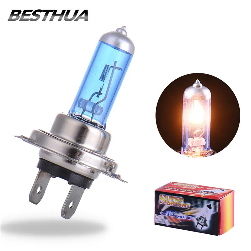 2pcs H7 100W 12V Super Bright White Fog Lights Halogen Bulb High Power