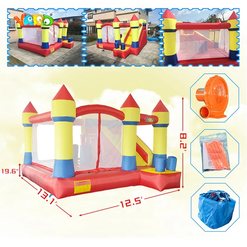 Надувной батут YARD большой для прыжков 4x3 5x2 5 м|slide bouncy castle|bounce houses inflatablesbounce house |