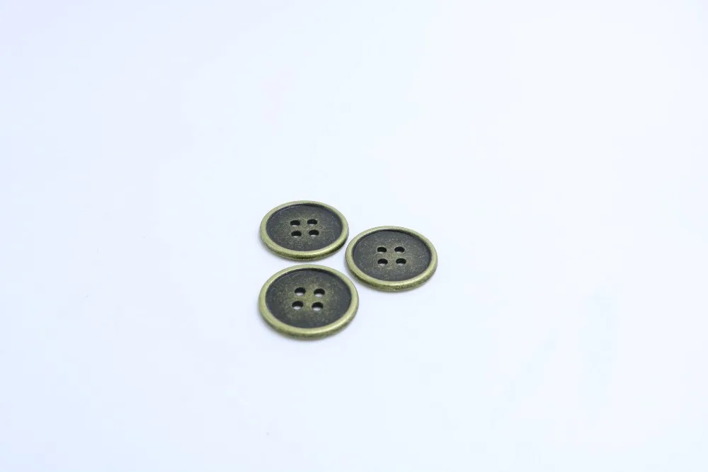 23mm Zinc metal alloy Sewing Button Metal Buttons Round Antique Bronze