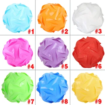 

25CM DIY White IQ Puzzle Lights Infinity Lights Jigsaw Lights Lampshade QP2