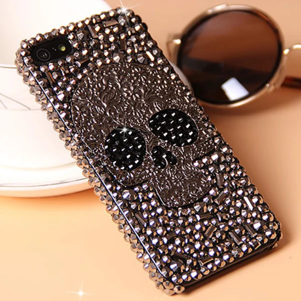 Для iPhone XS Max XR 3D крутой панк шипы шпильки заклепки алмазные Bling Capa чехол для Samsung