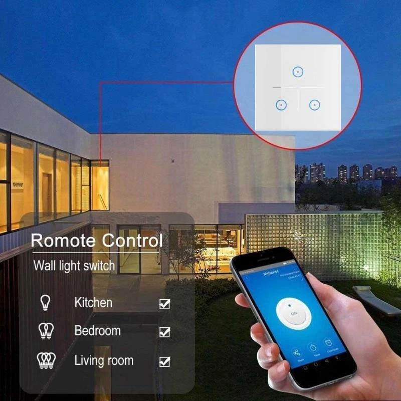 Настенный Wi-Fi адаптер Smart Life App дистанционное управление стандарт ес тип 86 работа с Alexa Echo и Google Home Mini умный дом