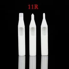 50 шт. 11RT Одноразовые Белые Насадки для татуировок сопла трубки совет для Иглы для татуажа Татуировка Поставки