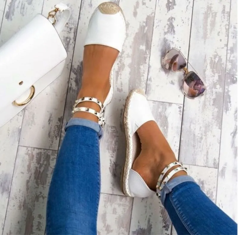 

2019 Women Sandals Fashion Summer Shoes Woman Faux Suede Flat Sandals Casual Shoes Woman Sandals Zapatos Mujer Size 35-43