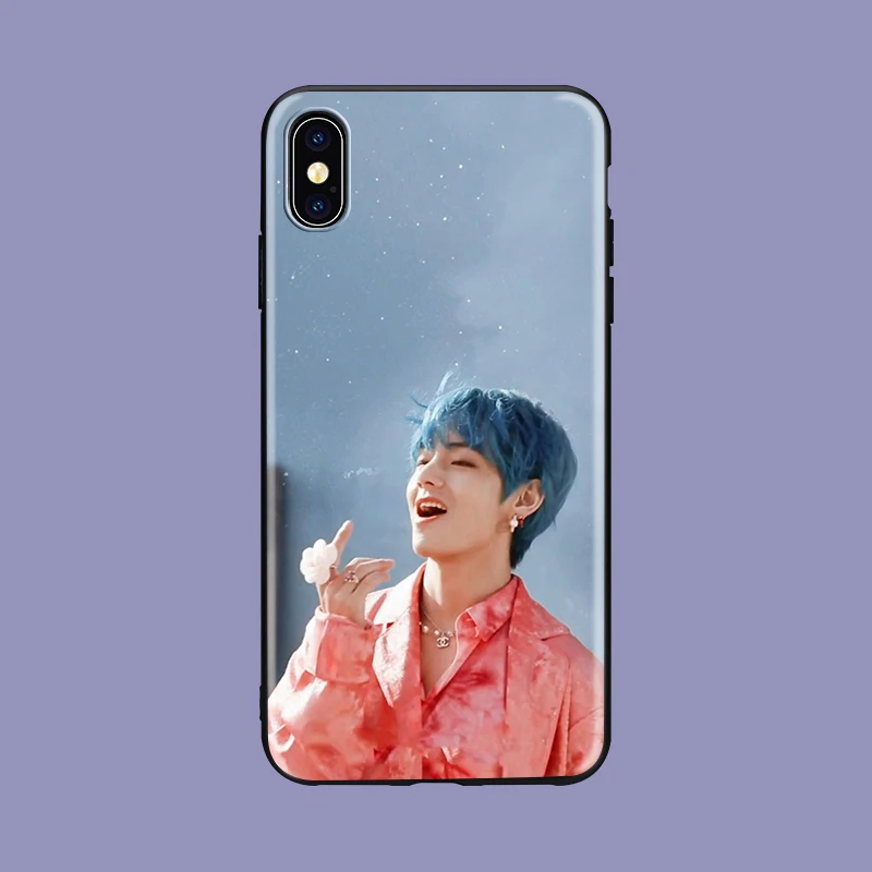 Euphoria Jungkook KPOP MAN мягкий силиконовый черный чехол для телефона для iPhone11 pro 5se 6 6s 7 8 plus X Xs XR max Jimin kim minyun