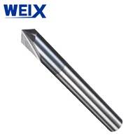 טונגסטן פלדה 1pc WEIX 3 חלילים HRC45 chamfer End Mill זווית 90 עבור נתב פלדה Bit קרביד כלי חותכני הטחינה Mayitr טונגסטן פלדה (5)