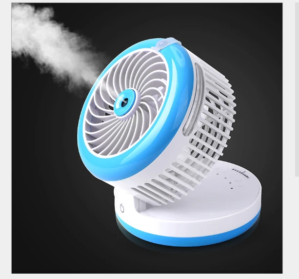 

Air conditioner spray mini electric fan refrigerator bed student dormitory water spray USB charged handheld portable 1pc