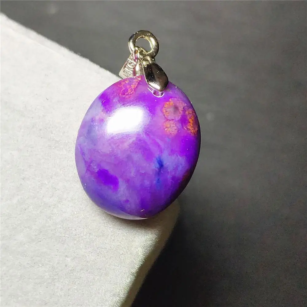 

Natural Sugilite Pendant Water Drop Clear Stone Women Men Love Anniversary Lucky Gift 18x15x7mm Fashion Necklace Pendant AAAAA